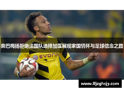 奥巴梅扬拒绝法国队选择加蓬展现家国情怀与足球信念之路 奥巴梅扬拒绝法国队选择加蓬展现家国情怀与足球信念之路